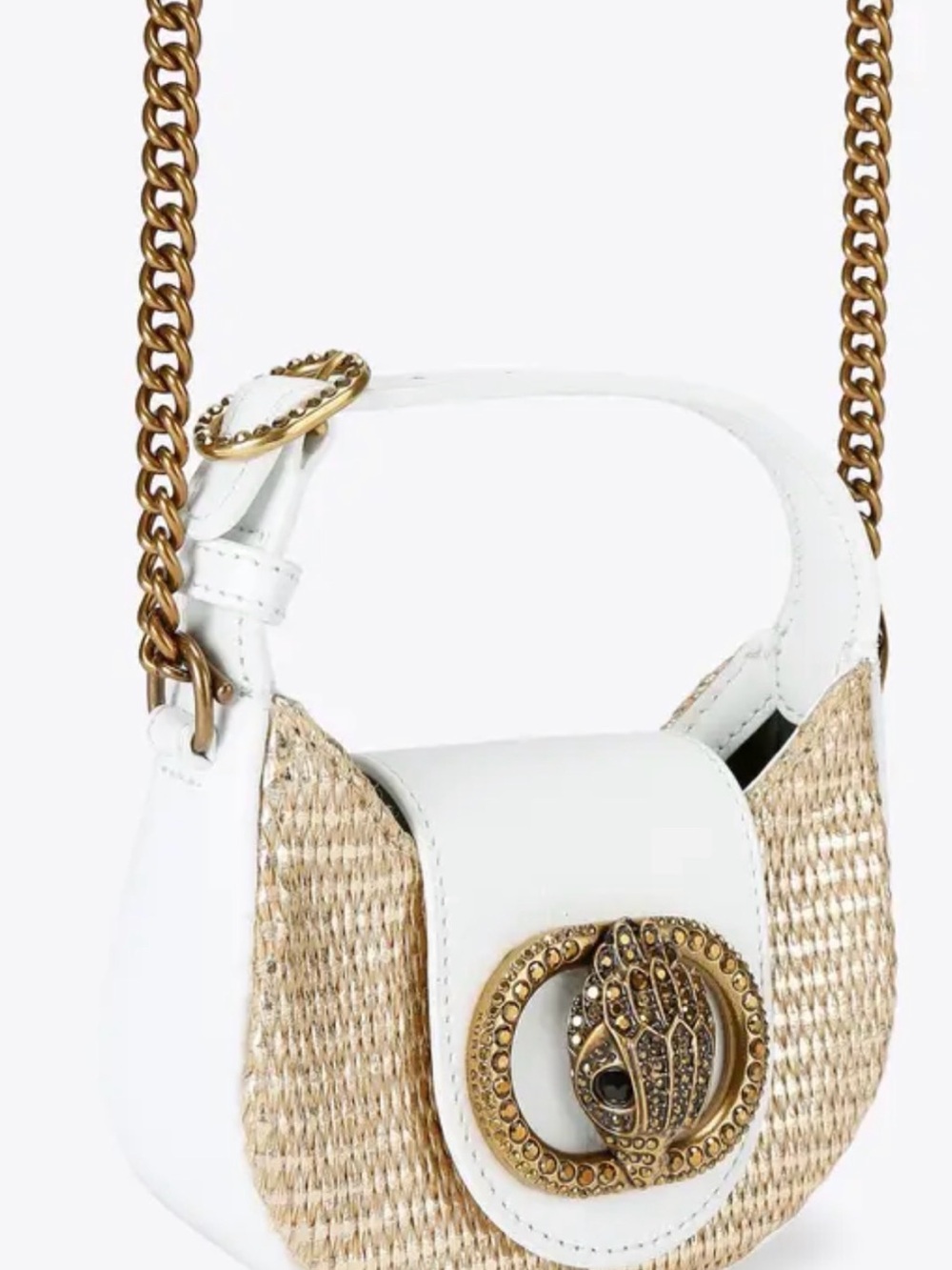 Kurt Geiger Micro Chelsea Hobo Bag with Gold Chain - Picture 3 of 5